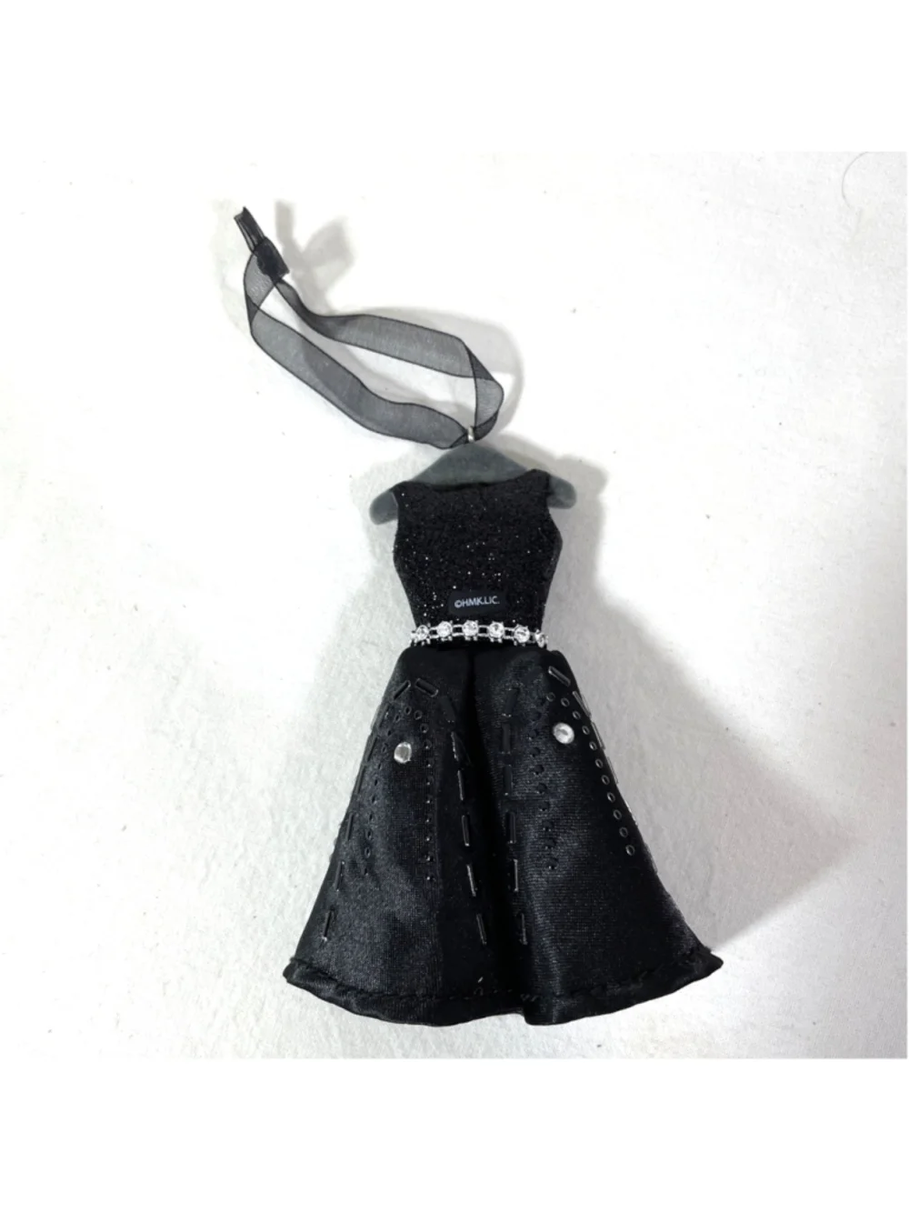 NIB Hallmark Signature Little Black Dress Christmas Tree Ornament Embellished